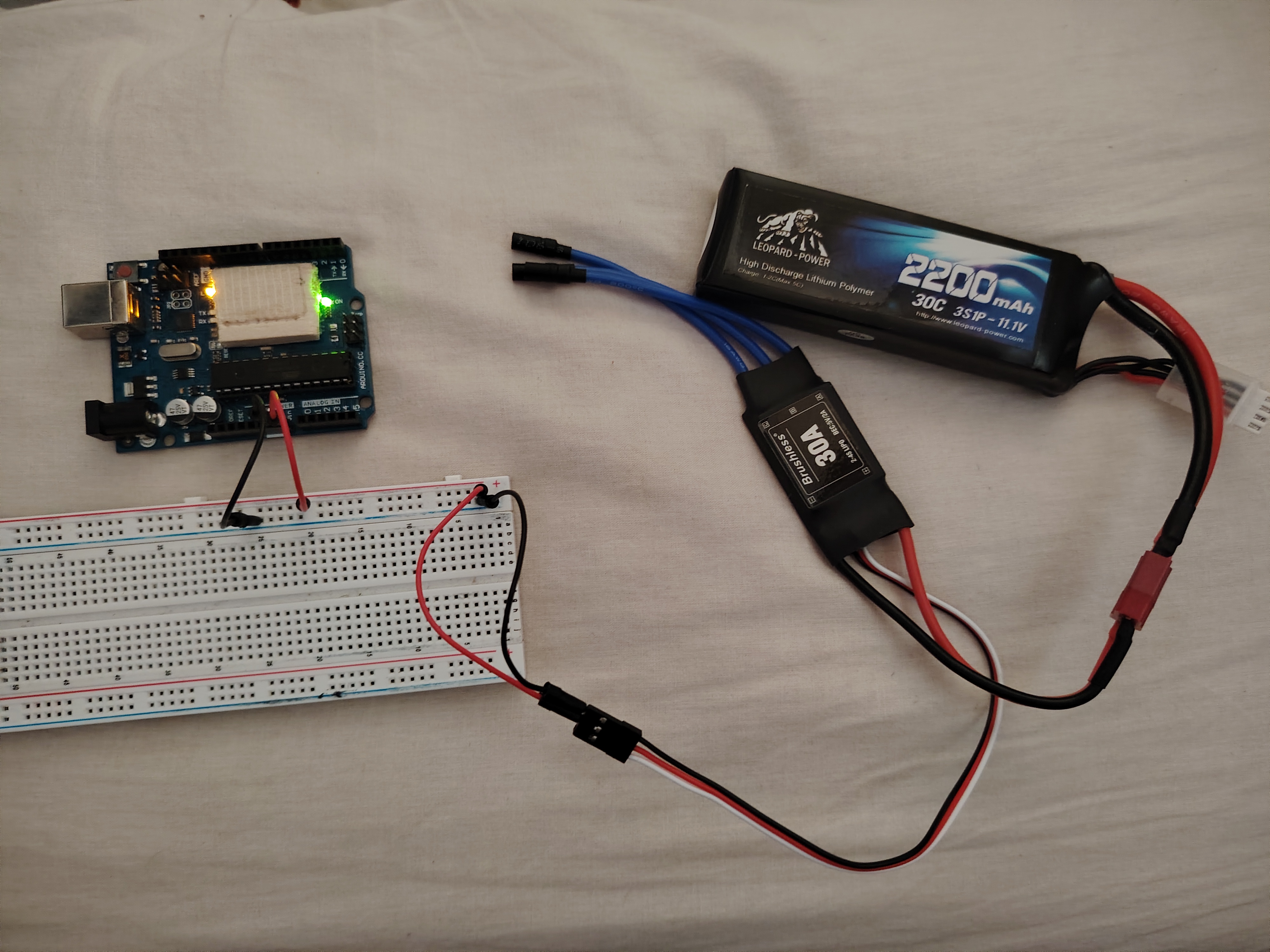 How to Power Arduino with ESC BEC