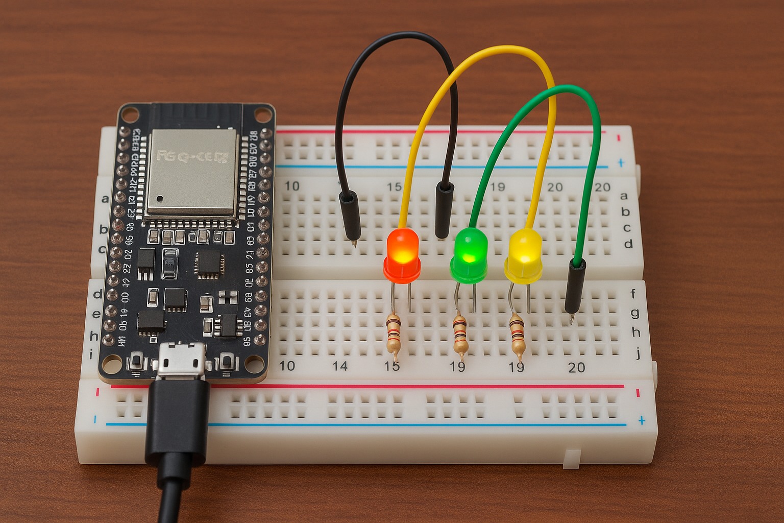 ESP32 Tutorial: Control Multiple LEDs via Web Interface